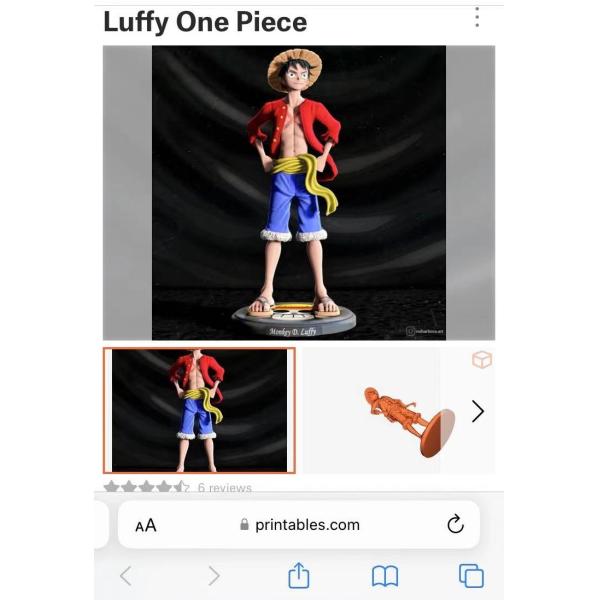 Plastics Resin Titanium 3D Printing Rapid Prototype for Anime Action Figure