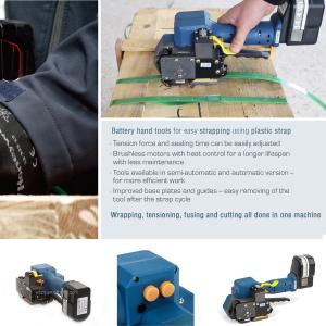 Electric Rechargeable Strapping Battery Tool 12-19mm Width PP PET Handheld