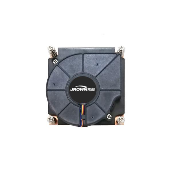 Buy 81x81x26mm Higher Power Cooper Skived Heat Sink With Cooling Fan at wholesale prices