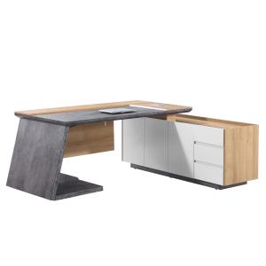 Wooden Structure Executive Office Desk MDF And Chipboard Finishing