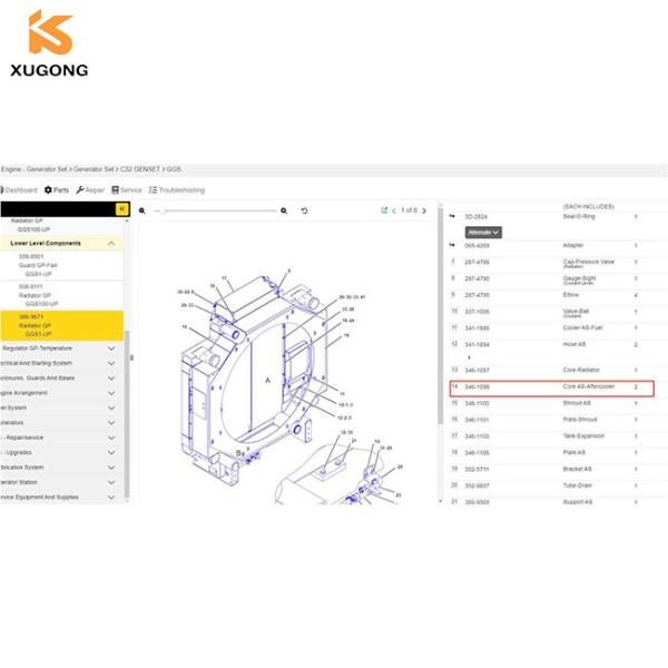 Buy 346-1098 Radiator for cat C32 engine at wholesale prices