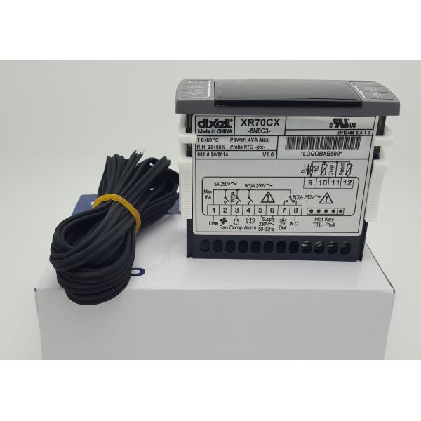 NTC PTC Probe Dixell Digital Temperature Controller XR70CX-5N0C3 With Fan