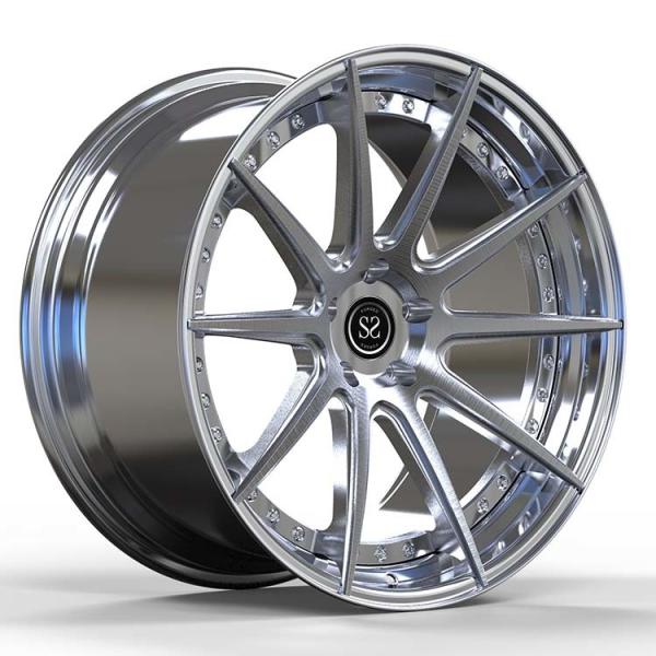 Buy Brushed Polished 2 PC Forged Wheels For BMW X4 Staggered 19inch Alloy Car Rims at wholesale prices