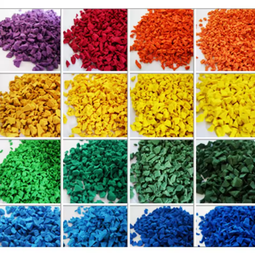China Impact-Absorbing EPDM Rubber Granules for Playground Flooring and Running Tracks with -40°C to 100°C Temperature Range on sale
