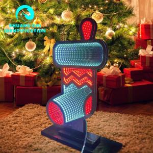 Acrylic Magic Mirror Christmas Santa Lamp with LED Light and 30lm/w Luminous