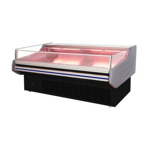 Commercial Open Glass Fresh Meat Showcase Deep Freezer Dynamic Cooling