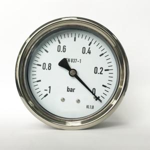 PC Lens Pressure Gauge Vacuum 100mm 1 Bar Low Pressure Vacuum Gauge