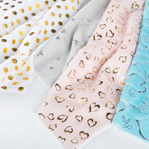 Buy Customized Yarn Count Flannel Fabric for Gold Bronzing Embossed Fabric by Texture at wholesale prices