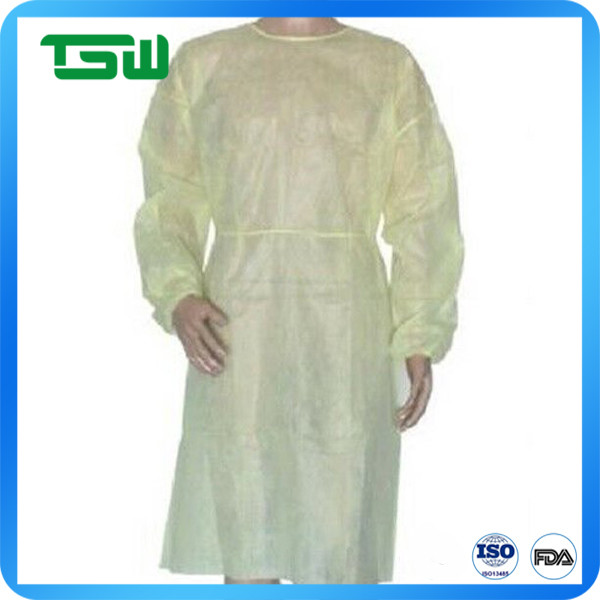 Buy Anti Virus PP SMS Nonwoven Isolation Gown With Long Sleeves at wholesale prices