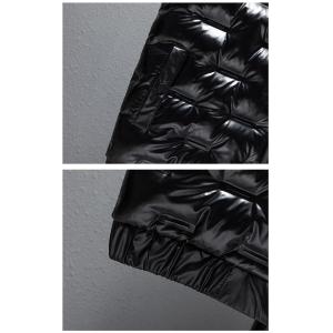 Zipper Quilted Bubble Coat Vest Waterproof Polyester Cotton Sleeveless Puffer