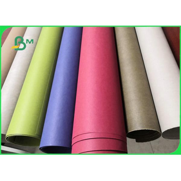 Recyclable Eco friendly Green / Blue Soft Washed kraft Paper For Grocery Bags Recyclable Eco Friendly Green / Blue Soft Washed Kraft Paper For Grocery Bags