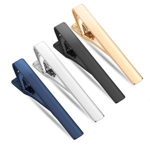 China Custom Mens Engraved Tie Clips Logo Stainless Steel Necktie Clip on sale