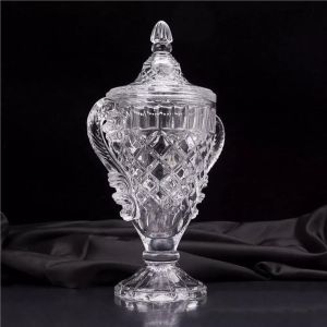 Hot Sell 3d Clear Crystal Football Trophy For Sales