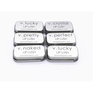 Unprinted Silver Rectangular Small Tin Containers / Boxes With Sliding Lid
