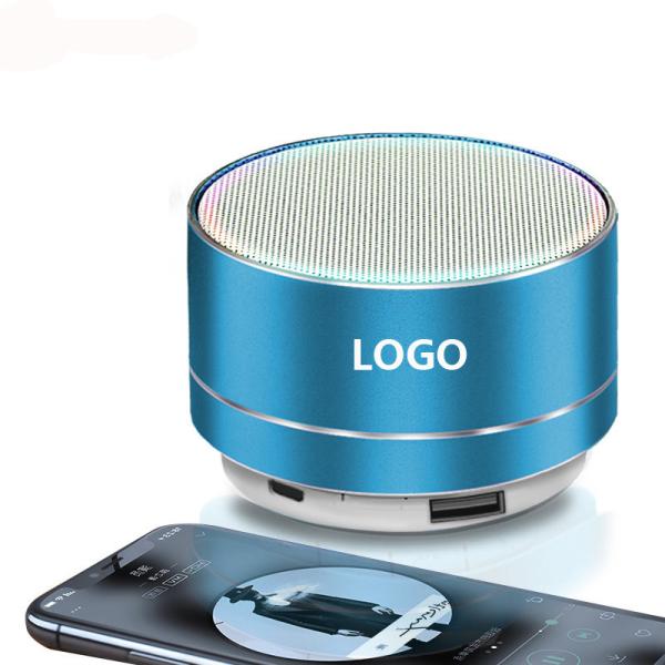 Buy Promotional Mini wireless bluetooth speaker 70*46mm Metal logo customized at wholesale prices