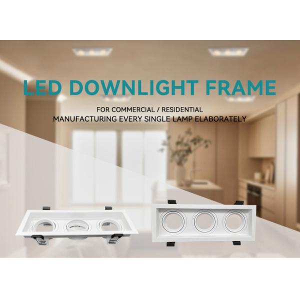 Aluminum Square Spotlight Anti-Glare 90° Rotation 20° Tilt For Commercial Lighting