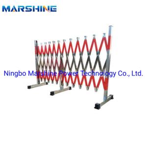A Movable Folding Stainless Steel Expandable Barrier With Fixed Xxpansion Bolts