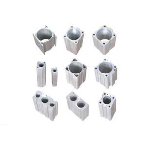 China Silvery Anodized Aluminium Industrial Profile Cylinder Shell DIN Standard on sale