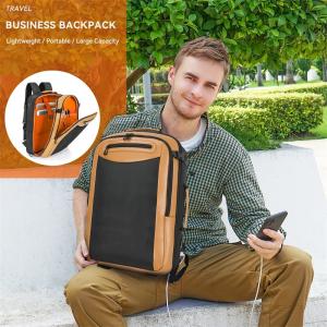 Water Resistant Anti Theft Business Custom Travel Backpack with USB Charging
