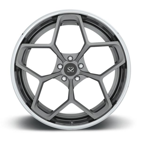 21 Gloss Black 2 PC Forged Rims Customized Alloy Audi Q7 / 22 Inch