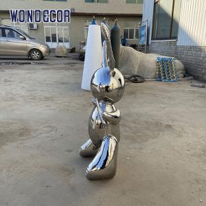 Powerful Forged Metal Sculpture Large Scale Geometric Art Rabbit