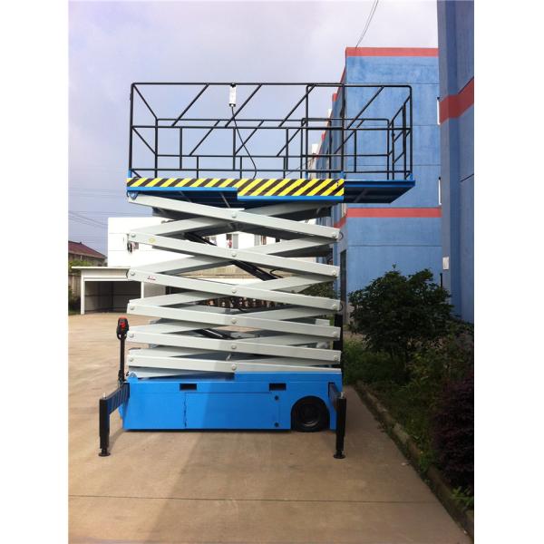 Buy Yellow Color 500KG Electric Hydraulic Scissor Lift With Extendable Platform at wholesale prices