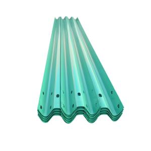 Quality Powder Coated Galvanized Steel Highway Guardrail with Fishtail Terminal End Exported to Angola for sale