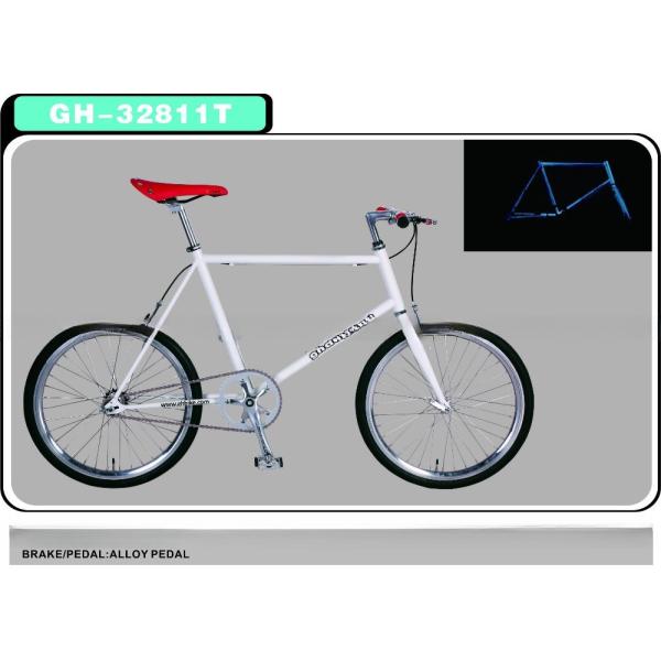 Road Bicycles or Fixie Bikes CR-MO Bicycle Frame Top Choice with Alloy Handlebar