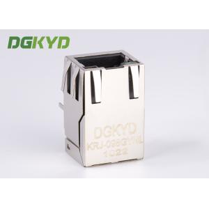 100MB Shield Ethernet RJ45 Modular Jack with manetic transformer Tap Up 25.4mm