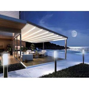 Modern Design Bioclimatic Motorized Aluminium Retractable PVC Pergola