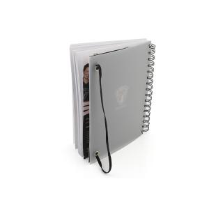 A5 Plastic Matte Soft Cover Notebook Journal / Diary With Spiral Binding