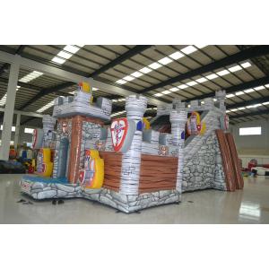 Digital Printing Inflatable Jumping Castle / Blow Up Guard Themed Fun City