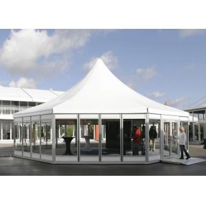 Hexagon Clear Span Pagoda Canopy Party Tent , Clear Span Steel Buildings