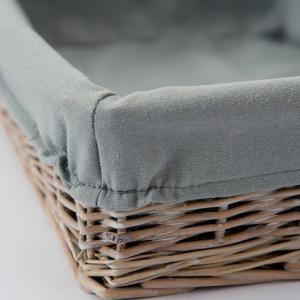 Hand Woven Decoration Organizer Rattan Willow Wicker Cutlery Fruit Storage Tray