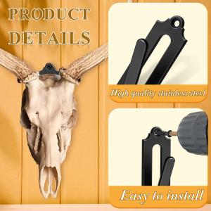 European Style Deer Hanger with Customized Thickness and Triangle Bracket