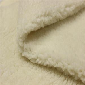 China 100 Acetate Satin Sherpa Fleece Fabric Shrink - Resistant For Home Textile on sale