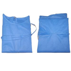 Comfortable SMS Disposable Surgical Gown Antistatic Breathable Isolation Apparel