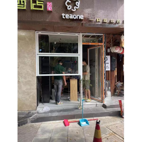 Bloom Arid Climate Folding Window Incorporating Integrated Shading Louvers for Heat Management