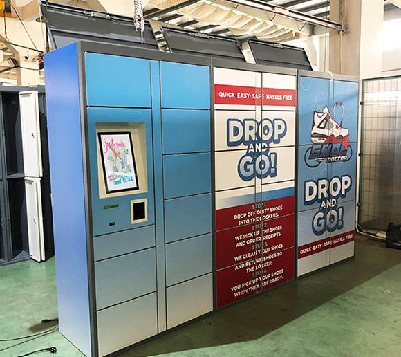 Buy Smart 24 Hours Laundry Shoe Washing Lockers With Customization Software at wholesale prices