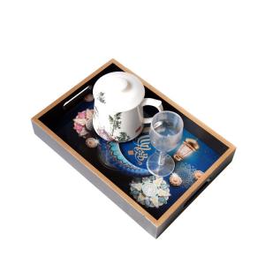 China FDA Restaurant Square Oil Painting Plate Tableware on sale