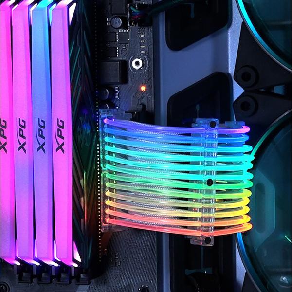 Innovation 24Pin RGB Straight Cable Extension Cable Power Supply Cables For Gaming PC Synchronous Single headlight