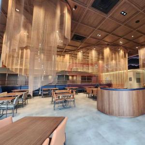 9mm Wire Pitch Metal Coil Drapery For Customized Width Requirements