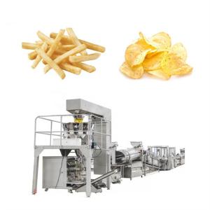 Potato Chips Frozen French Fries Production Line Automatic For Food Shop