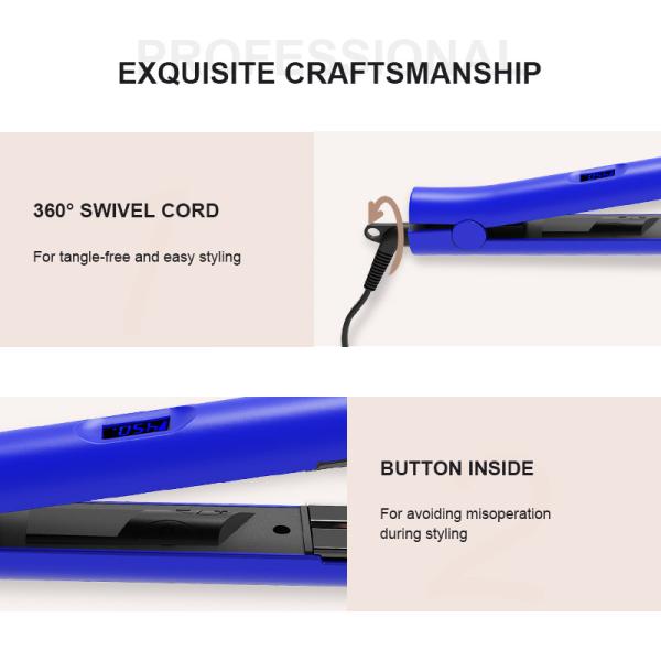 Professional Flat Iron Infrared Hair Straightener Tourmaline And Ceramic Plates