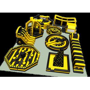 Customized Attraction And Big Inflatable Theme Park With Vinyl Patch