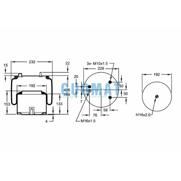 W01-M58-8683 Firestone Truck Air Suspension Kits 887MBK6 Contitech Air Spring