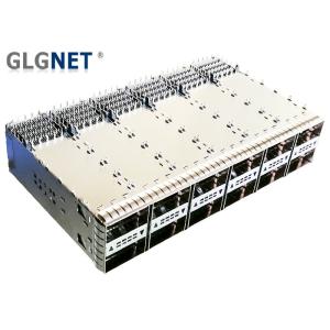 Press Fit Monut QSFP28 Cage 2x6 Stacked Outer Light Pipe Supports 100G Ethernet