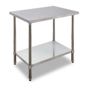 Dry Store Stainless Steel Workbench With Shelves / Undershe Commercial Work