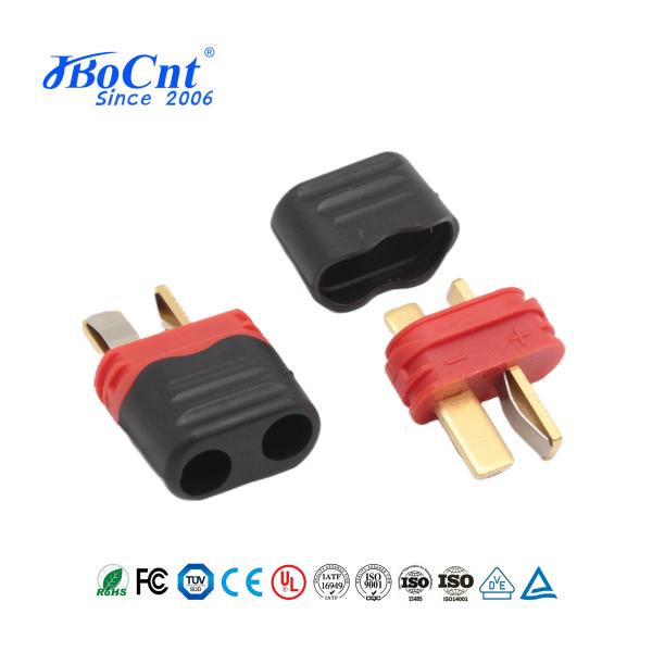 Buy Red T-Deans Connector T-Plug For RC Lithium Polymer Battery ESC Helicopter at wholesale prices
