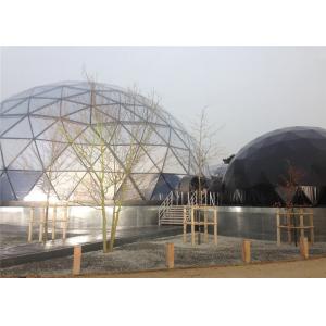 Big Steel Frame Geodesic Dome Tent Sleeping Half Sphere Tent